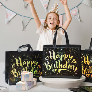 Premium Custom Logo Kraft Paper Candle Carrier <b>Bags</b> with Glossy Lamination Durable Handles and Eco Friendly Reusable Gift - Product Image 4