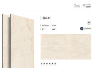 Carreaux de porcelaine brillants effet pierre de luxe 800x1600 1200x1800 750x1500mm, grandes dalles pour décoration intérieure haut de gamme - Product Image 5