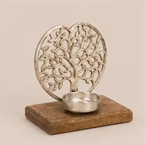 Portavelas de Metal Decorativo Moderno para Navidad, para Decoración de Espacios Interiores - Product Image 3
