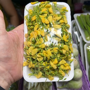 Fleurs comestibles surgelées en vrac, Fleurs de Sesbania surgelées 8oz, Fleurs de Sesbania surgelées 16oz, Fleurs de Sesbania surgelées 1 lb ANGLE - Product Image 2