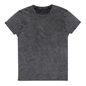 Camiseta de Algodón Slim Fit Color Carbón con Efecto Desgastado, Estilo Urbano, Personalizable con Logotipo, Impresión OEM, Alta Calidad, Moda - Product Image 1
