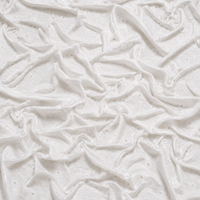 Tissu en mousseline de coton premium brodé à la dentelle florale ajourée pour robes, kurtis, dupattas et confection de vêtements de mariage pour femmes - Exportation