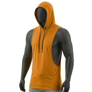 HYPEN SPORTS Chaleco con capucha unisex 100% algodón, anti-bolitas, de punto vintage, teñido anudado, personalizado, transpirable, para fitness - Product Image 5
