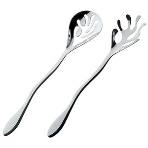 Vaisselle Peut Être Personnalisée LOGO Moderne Service et Cuisine Dessert Couverts Serveurs En Acier Inoxydable Argent Cuillères De Service - Product Image 3