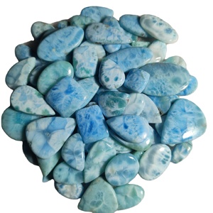 AAA + คุณภาพ Larimar ธรรมชาติอัญมณี Cabochon หลวมรักษาสร้อยคอใช้คริสตัลเพชรควอตซ์หยก - Product Image 5