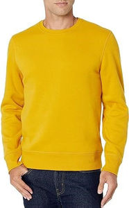 Sudadera Amarilla de Invierno de Manga Larga con Cuello Redondo, Logotipo Estampado, Ropa Urbana de Alta Calidad para Hombre, Impresión de Logotipo Personalizado, 100% Algodón - Product Image 4