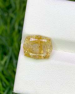 Cuarzo Rutilado Dorado Natural, Gema Facetada de Forma Elegante, Piedra Suelta para Joyería, Venta al por Mayor, ZUBEDA GEMS JEWELLRY Third - Product Image 4