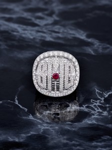 S925 Rhodium Plated Pave Setting <b>Cluster</b> Ring <b>Crystal</b> Rhinestone Geometric Fan Band Jewelry Gift - Product Image 1