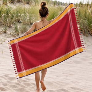 Serviette Kikoy à rayures multiples, nouveau design, 100% coton, super absorbante, prix usine. - Product Image 3