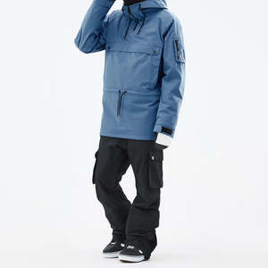 Veste d'hiver unisexe pour homme, bleu ciel, imperméable, à fermeture éclair, avec capuche, en polaire isolante, logo personnalisé, randonnée en plein air, ski - Product Image 4