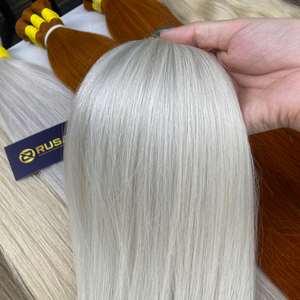 Extensiones de Cabello Humano Vietnamita al por Mayor, Cabello Virgen a Precio de Mayoreo, Color Platino, Largo y Liso - Product Image 3