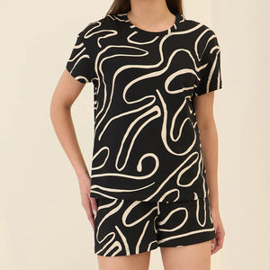 Conjunto de Dos Piezas de Algodón para Mujer, Talla Grande, Personalizado, de Alta Calidad, Secado Rápido, Transpirable, con Logotipo Personalizado - Product Image 1