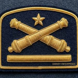 Insignia bordada a mano con hilo de oro, personalizada, con diseño de ancla, estrella y ovalado, parche premium para blazer, emblema de uniforme - Product Image 4