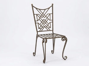 Ensemble de table et chaises de jardin empilables en aluminium moulé, résistant à l'eau, au UV et au design traditionnel, idéal pour balcon - Vente en gros - Product Image 1