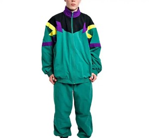 Sublimated Nylon Windbreaker Set Custom Wholesale US Casual Winter Jacket <b>Pants</b> Urban Street Outfit Factory Supplier New <b>Line</b> - Product Image 1