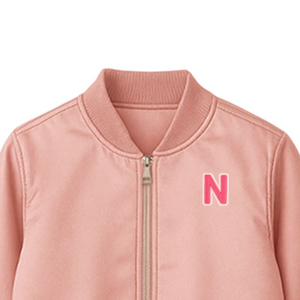 Customized High Quality <b>Women</b> Satin Varsity Bomber <b>Jacket</b> Breathable Nylon Lining Horn Button Closure Plus Color Block Design - Product Image 5