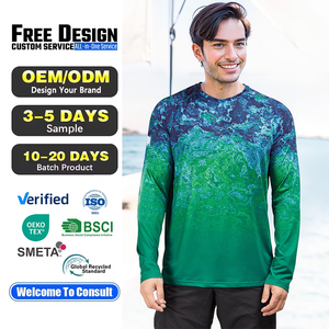 Camiseta de Pesca Personalizada de Alta Calidad, Protección UPF 50, Anti-UV, Secado Rápido, Corte Holgado, Sublimada, Manga Larga - Product Image 1