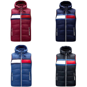 Gilet de Costume Formel pour Homme en Toile Anti-Plis à Séchage Rapide Grande Taille Veste d'Hiver Chaude Sans Manches à Fermeture Éclair Style Décontracté - Product Image 6