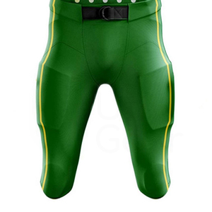 Uniforme de Fútbol Americano Verde con Patrón de Puntos Amarillos, Número 50, Jersey y Pantalones Sublimados Ajustados para Hombres Adultos - Product Image 6