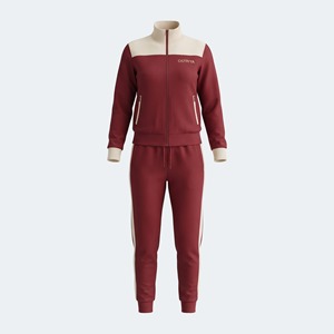 <b>Women's</b> Light Blue <b>White</b> Color Block Tracksuit Set Full Zipper Stand Collar Sporty <b>Joggers</b> with Side Pockets Spring Wear - Product Image 3