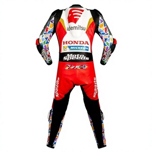 ชุดแข่งรถ Takaaki Nakagami รุ่น Zonda ทำจากหนังจิงโจ้ ได้รับการรับรอง MotoCP พร้อมเกราะป้องกัน สำหรับมอเตอร์ไซค์มืออาชีพ สำหรับขับขี่บนสนามแข่ง/ชุดแข่ง - Product Image 2