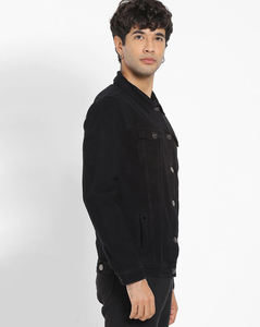 Chaqueta de trabajo vaquera táctica para hombre, estilo varsity, de lona sólida, con corte holgado, cortavientos, modelo 30 Spring Front - Product Image 4