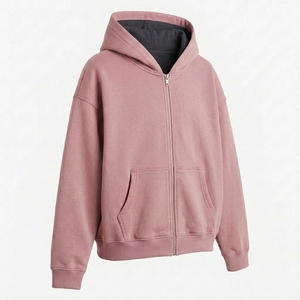 Sudadera con Capucha y Cremallera Completa Personalizada para Hombre, Ropa Casual de Forro Polar Suave con Marca Personalizada y Venta al Por Mayor Internacional - Product Image 6