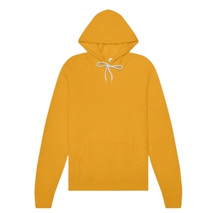 Sweat-shirt à capuche en coton à manches longues pour hommes, couleur jaune, pour l'hiver - Product Image 1