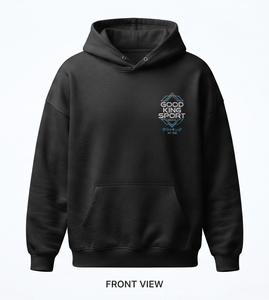 Sweat à capuche unisexe bleu clair pour homme, coupe classique, imprimé sérigraphié, en molleton avec poche kangourou, hiver, 350g, design personnalisé - Product Image 1