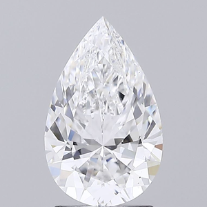 Pierre de diamant en forme de poire de 10 carats, brillant, F VVS2, certifiée IGI, triple excellente taille, symétrie parfaite pour bijoux fins sur mesure - Product Image 1