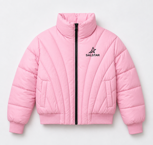 <b>Women</b>’s Pink Puffer <b>Jacket</b> Winter Quilted Bomber Crop Top <b>Jacket</b> Extremely Warm <b>Lightweight</b> Outdoor Fashion <b>Jacket</b> - Product Image 1