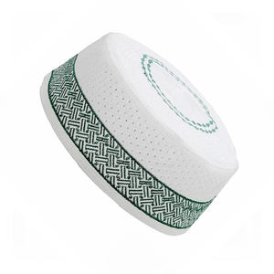 Gorro de Oración Musulmán al por Mayor de Alta Calidad, Gorro Kufi Islámico de Algodón Liso con Diseño Personalizado para Hombre, Servicio OEM - Product Image 3