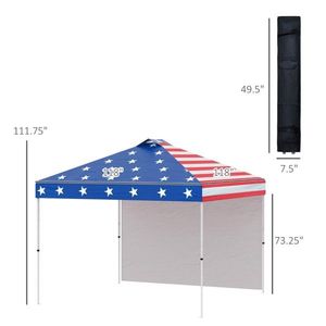 Tenda da Campeggio Pop-Up in Acciaio a Quattro Stagioni, Impermeabile, in Oxford, per Spiaggia e Uso Esterno - Product Image 3