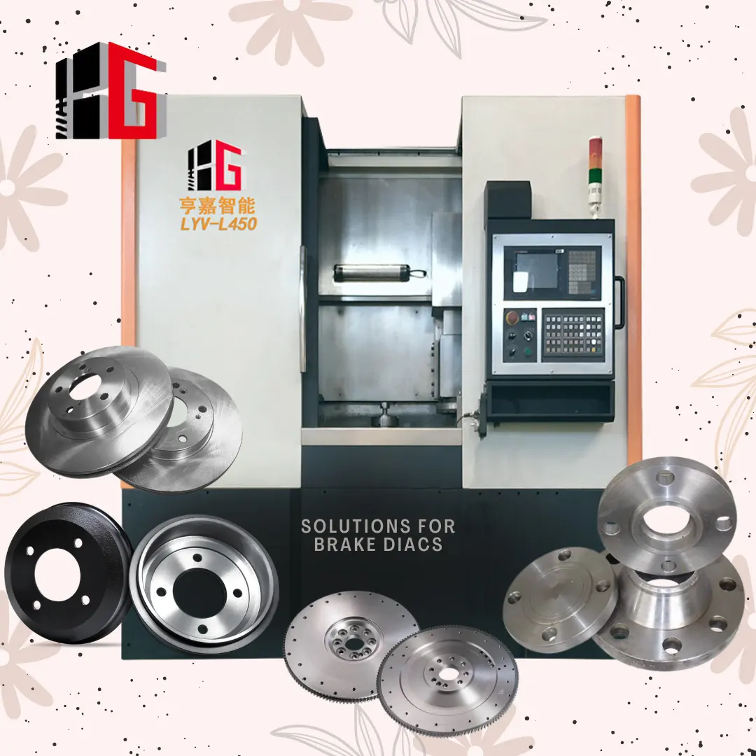 Hengga LYV-L450 High Accuracy vertical lathe machine vertical surface grinding machine Brake disc grinder with CE standard