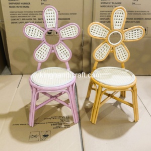 Silla Infantil de Mimbre Natural Hecha a Mano para Alquiler, Silla para Niños Pequeños para Fiestas de Cumpleaños, Bodas y Eventos, Muebles de Fábrica OEM - Product Image 6