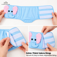 Bandeau de ventre lavable pour chien mâle Kawaii - Collection Animaux Mignons