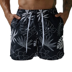 Manufacturer Single <b>Layer</b> 5.5-inch Inseams Black Mens Custom Cropped Fit <b>Mid</b> Waist Breathable Drawstring Wide Leg Gothic Shorts - Product Image 6