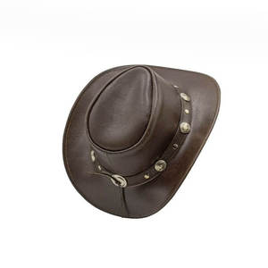 Western Cowboy <b>Hat</b> <b>Summer</b> Ethnic Wide-Brimmed Rolled-Brimmed Outdoor Sun Protection - Product Image 2