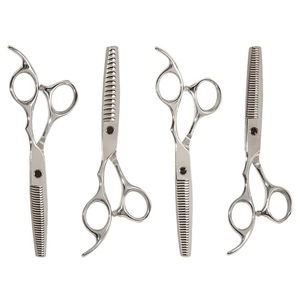 Ciseaux de coiffure professionnels pour salon de coiffure, ensemble de ciseaux de coupe pour effilage et coupe droite - Product Image 1