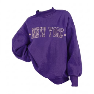 Sudadera Oversize de Cuello Alto para Mujer, Cómoda, de Silueta Holgada, Estilo Moderno, Ropa Casual para Combinar en Capas - Product Image 1