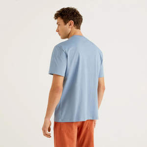 เสื้อยืดผู้ชายพรีเมียม ผ้าฝ้าย 100% รับสั่งทำพิมพ์ลายตามแบบ OEM บริการออกแบบโลโก้ สีตามสั่ง ทรงโอเวอร์ไซส์ ผ้าถักคุณภาพสูง - Product Image 3