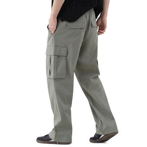 Pantalones Cargo de Pana de Cintura Alta Personalizados para Hombre, Pantalones Deportivos Rectos para Correr, de Secado Rápido, Corte Regular, Estilo Urbano - Product Image 5