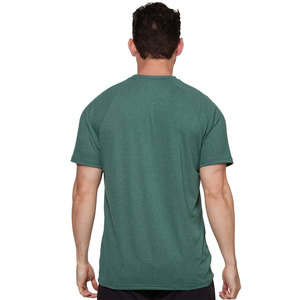 Summer Men's Active Quick Dry Crew Neck Workout Short Sleeve Bulk Elastic Breathable Skin Friendly Fabric TShirt - Product Image 2