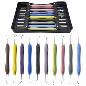 Kit de Instrumentos Manuales para Rellenos Dentales de Composite, 10 Piezas, Clase I, Mangos Multicolor - Product Image 1