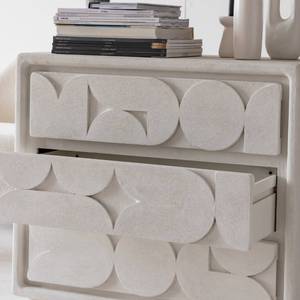 Commode en bois effet béton blanc Vandana Ultra Cresta - Product Image 2