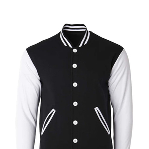 Chaqueta Bomber Varsity Corta Personalizada con Logo para Mujer, Temporada Otoño-Invierno, con Botones, Estilo Béisbol, Impermeable y Transpirable - Product Image 4