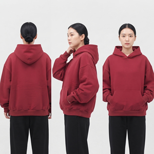 Sudadera con Capucha Oversize de Maternidad para Mujer, 100% Algodón Polar, Sudadera con Capucha para Lactancia con Hombros Caídos para Mujer - Product Image 3