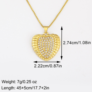 Collana dell'Amicizia QIKU con Cuori Abbracciati Personalizzata con Zirconi, Regolabile in Rame Ipoallergenico Placcato Oro e Argento - Product Image 3