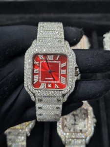 Reloj de Diamantes Moissanite Estilo Hip Hop para Hombre, Reloj de Pulsera de Lujo con Incrustaciones de Diamantes, Disponible al Mejor Precio - Product Image 6