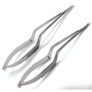 Ciseaux microchirurgicaux 7,5 pouces droits et courbés en acier inoxydable de qualité supérieure pour la neurochirurgie et la microdissection - Product Image 2
